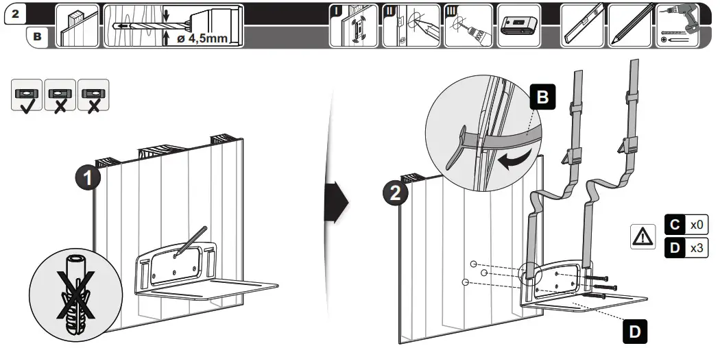 ricoo TRH 07 Calculator Bracket for Wall Mounting - overview 3