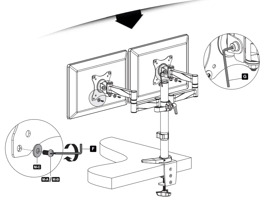 ricoo-TS0811-Dual-Monitor-Mount-FIG- (10)