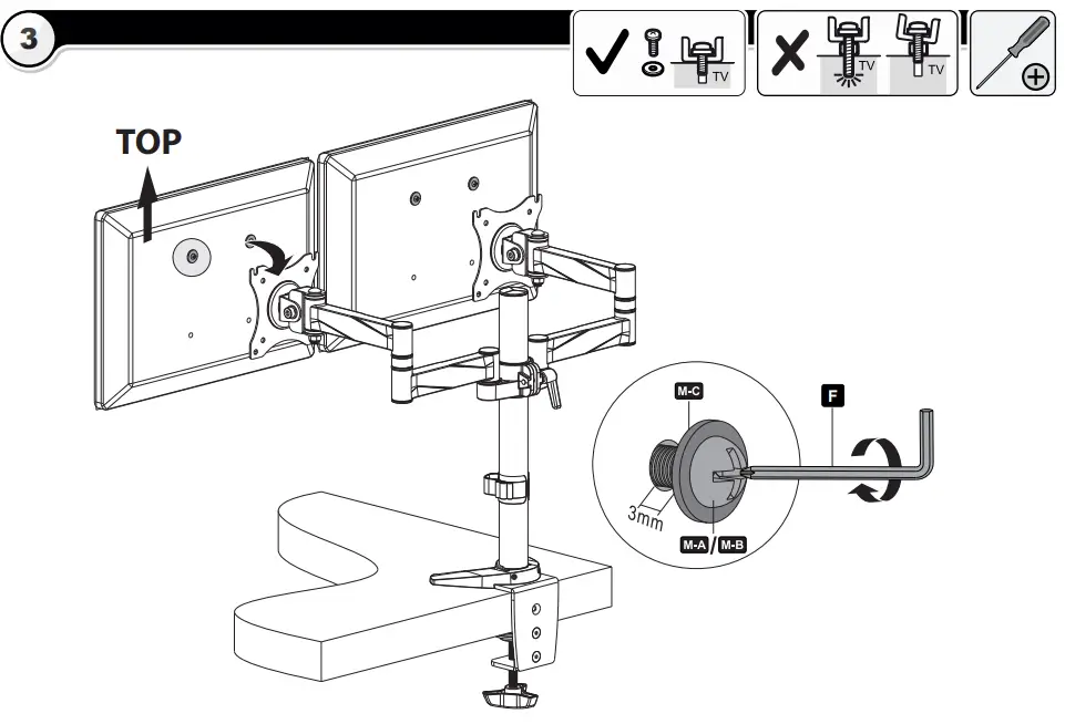 ricoo-TS0811-Dual-Monitor-Mount-FIG- (9)