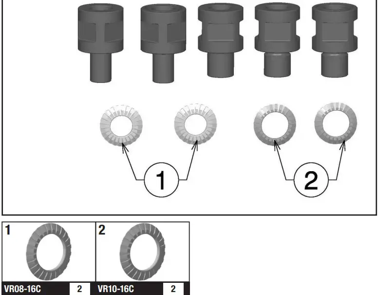 rizoma RBS811 'ONE' Mirror Adapter - tools 1