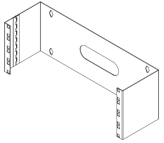 rocstor Y10E036 B1 4U 19in Hinged Wall Mount Bracket - cover