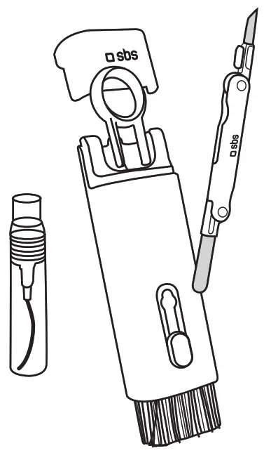 sbs TEEARCLEANSETMULTI Cleaning Kit For Cameras Keyboards Earphones