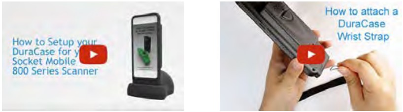 socket mobile DS800 Linear Barcode Sled Scanner - DuraCase 6