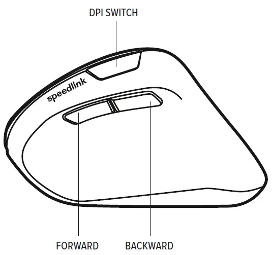 speedlink SL-630026-BK Piavo Pro Illuminated Rechargeable Vertical Ergonomic Mouse 2