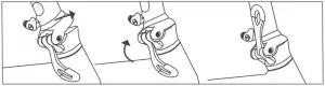 steering tube lock and unlock