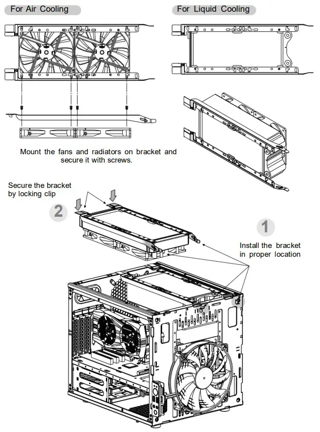 thermaltake CA-1D5-00S1WN-00 Core V21 SPCC Micro ATX Cube Computer Chassis - Bracket