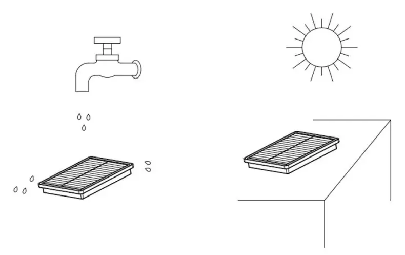 Air outlet HEPA filter cleaning 