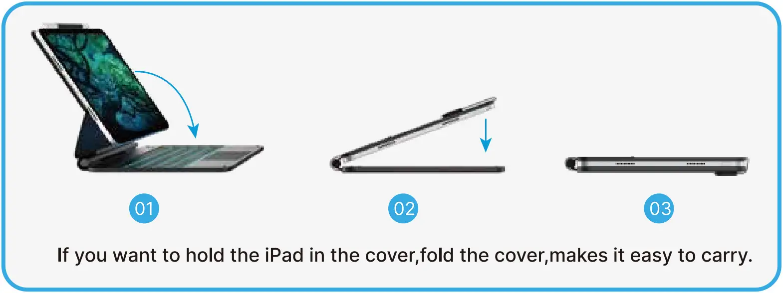 typecase ‎201T 12 9 Touch iPad Pro 12 9 2021 Case with Keyboard - Removal 2