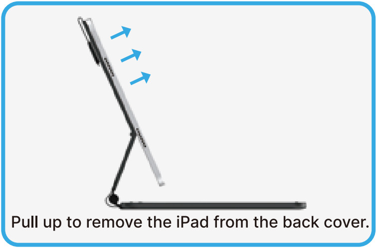 typecase ‎201T 12 9 Touch iPad Pro 12 9 2021 Case with Keyboard - Removal
