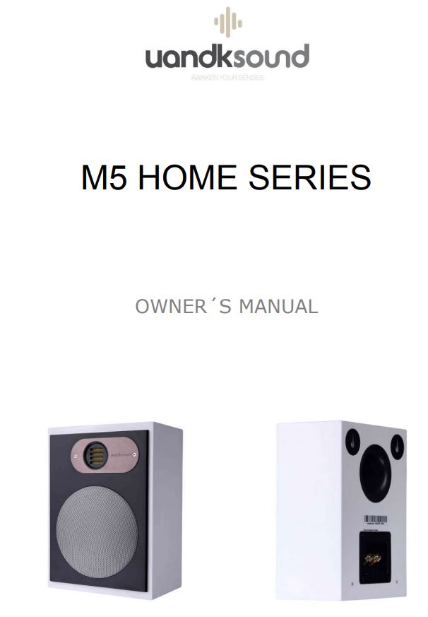 uandksound M5 HOME SERIES Active Subwoofer Owner's Manual