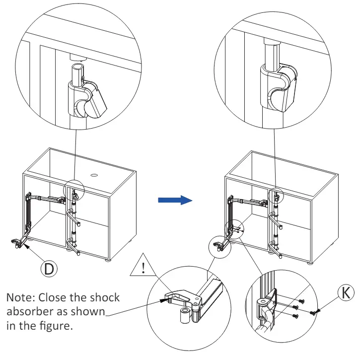 vadania B0797PQ71W Blind Corner Pullout Organizer for 36 Inch Left Opening - Fig 7