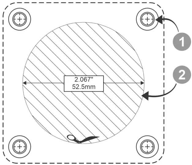 victron energy 275A Battery Switch - Mounting hole
