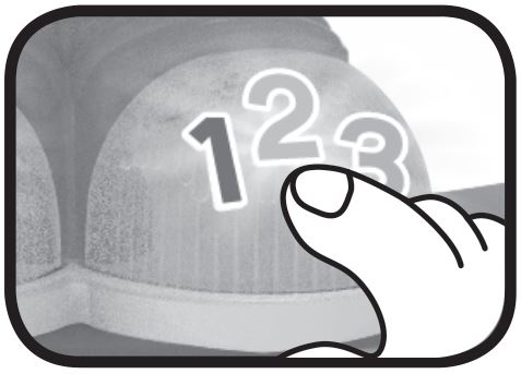 vtech 222 Skate Along Kitty - Number Button