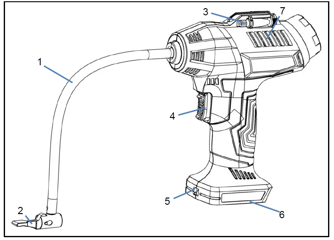 westfalia 942812 18 Volt Battery-Powered Air and Compressor Pump ALP18 2