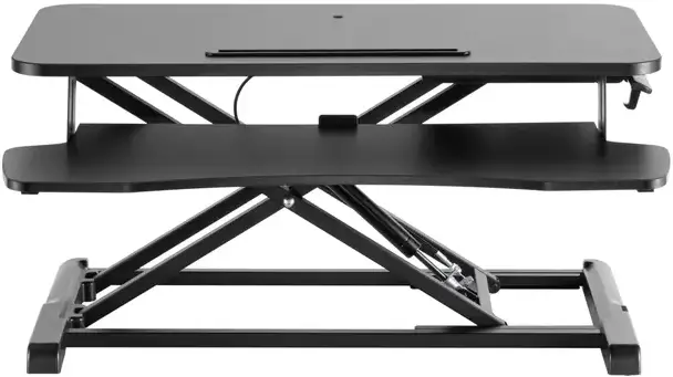 ERGOLUX ELDSKRPLMBA Height Adjustable Sit Stand Desk Riser Medium