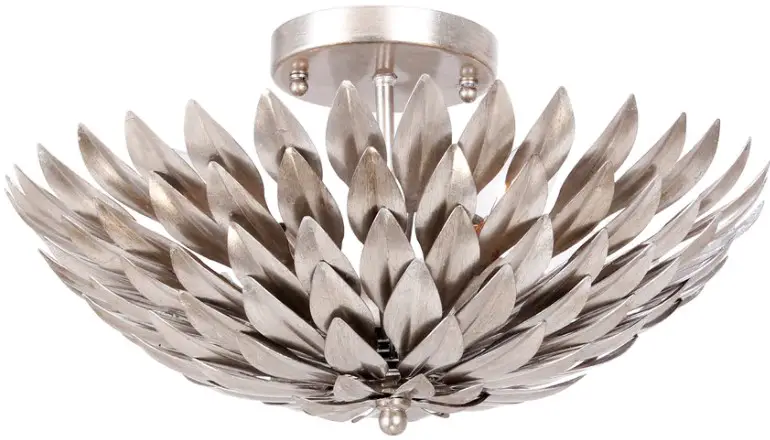 CRYSTORAMA 505-SA Broche Four Light Ceiling Mount