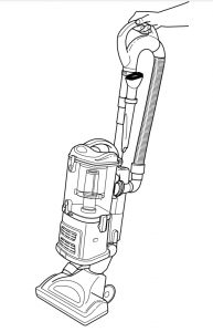 Shark NV360/ NV361 Navigator Lift-Away Deluxe upright mode
