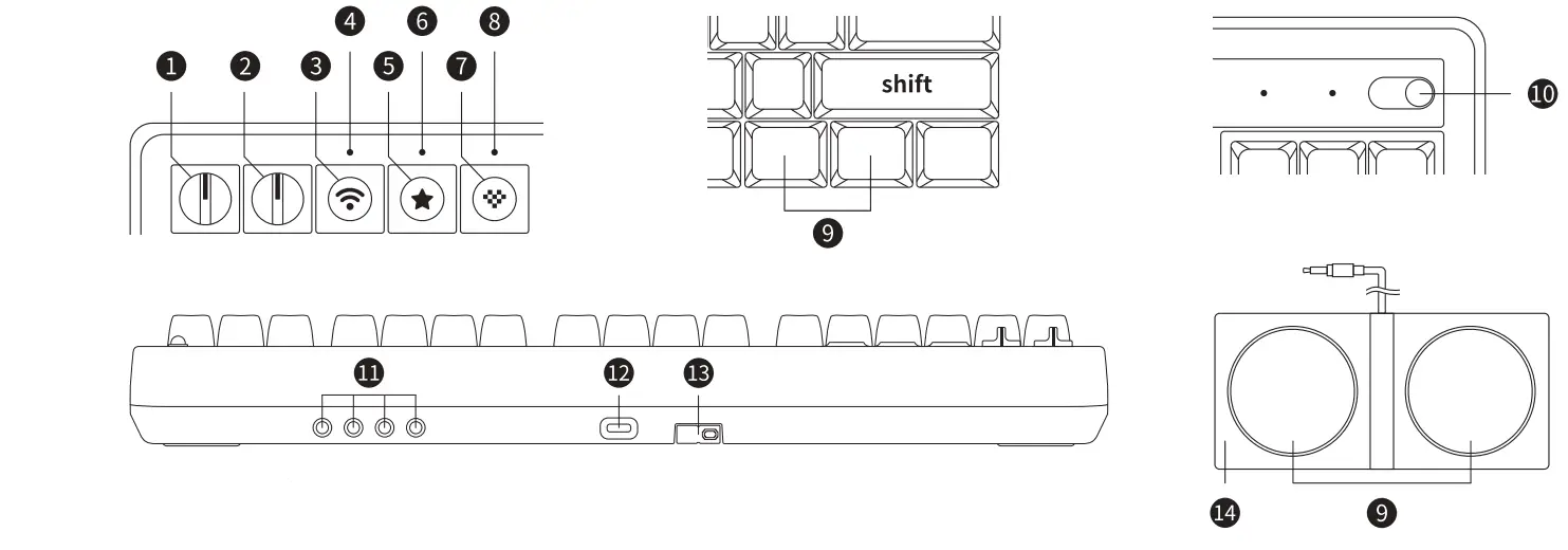 8Bitdo -6922621504290-Retro-Mechanical-Keyboard-fig.2