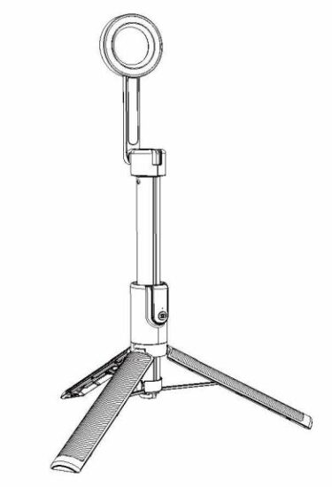 ADAM elements 2ABY9SELFIE-PRO SELFIE-PRO Magnetic Tripod Selfie Stick.JPG