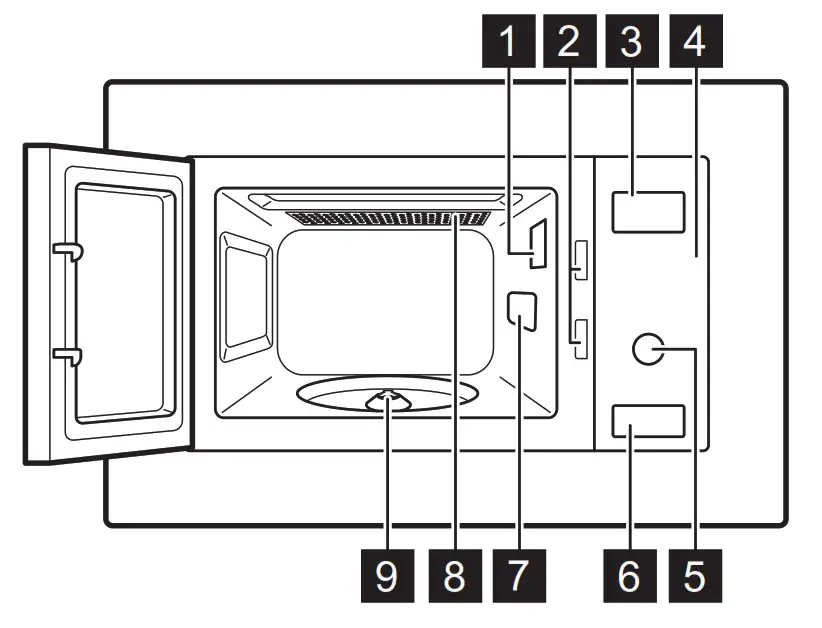 AEG MSB2057D B Microwave Oven - Lamp