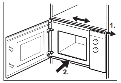 AEG MSB2057D B Microwave Oven - bracket