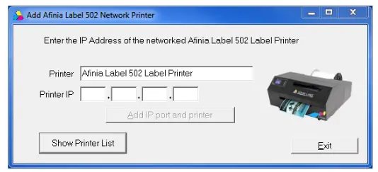 AFINIA L502 Label Printer - Rear of Printer1