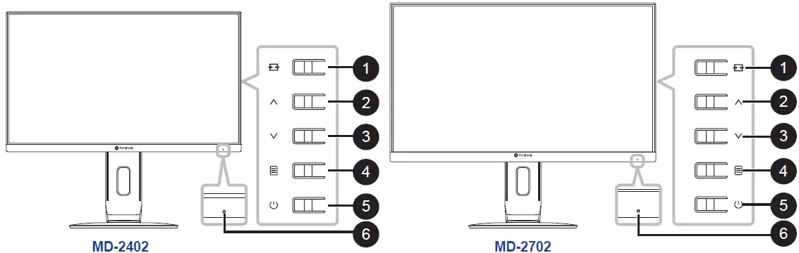 AG -Neovo -MD-2402- and- MD-2702 -LCD- Monitor- 17