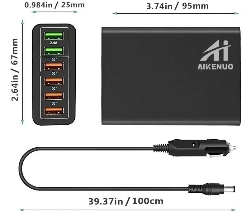 AI-AIKENUO-HDD16-CC-Multi-Ports-USB-Car-Charger-product-dimensions