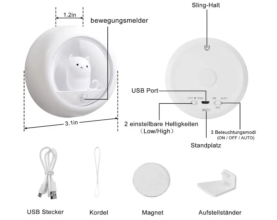 AIMILAR -AY7001A-RechargeablE-Motion-Sensor-Night-Light-FEATURES