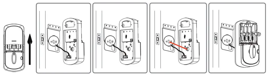 AIMO D1 Fingerprint Keyless Door Lock - Assembly1