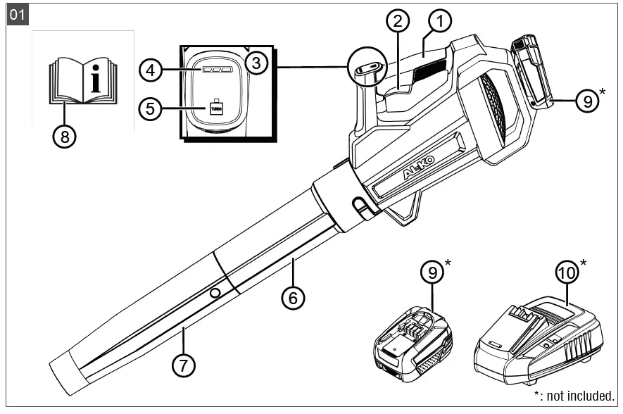 AL-KO LB 1860 18V Cordless Leaf Blower 1