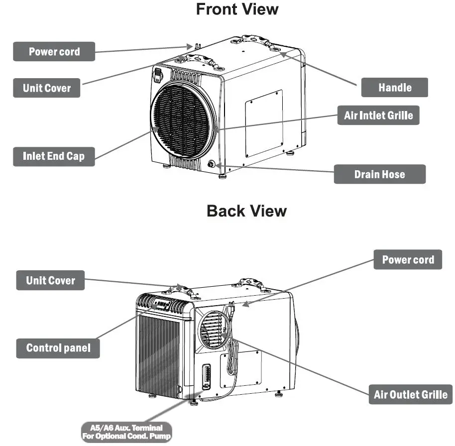 ALORAIR-HDi90-Duct-Able-Version-Basement-Crawl-Space-Dehumidifiers-fig-16