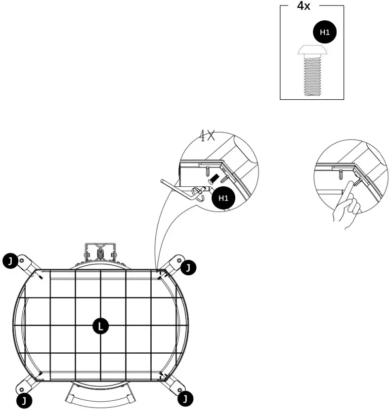 AMBERCOVE A504002310 Egg-Shaped Portable Charcoal Grill - fig 30