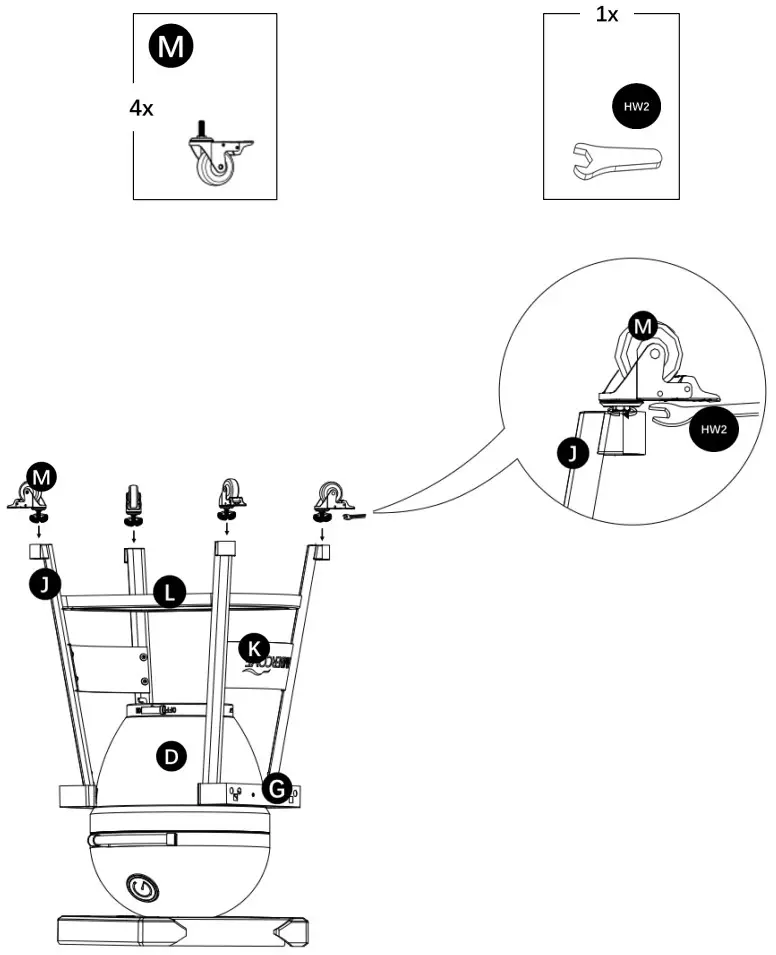 AMBERCOVE A504002310 Egg-Shaped Portable Charcoal Grill - fig 32