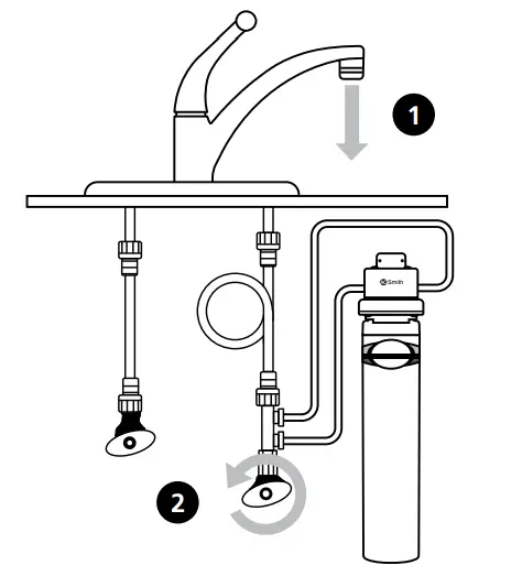 AO Smith AO-MF ADV Advanced Direct Connect Water Filter - Cold Water