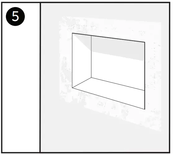 ARIA Flush Anywhere Niche Luxe Ultra-Minimal Recessed Shelf - Fegare4