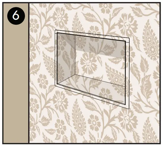 ARIA Flush Anywhere Niche Luxe Ultra-Minimal Recessed Shelf - wallpaper1