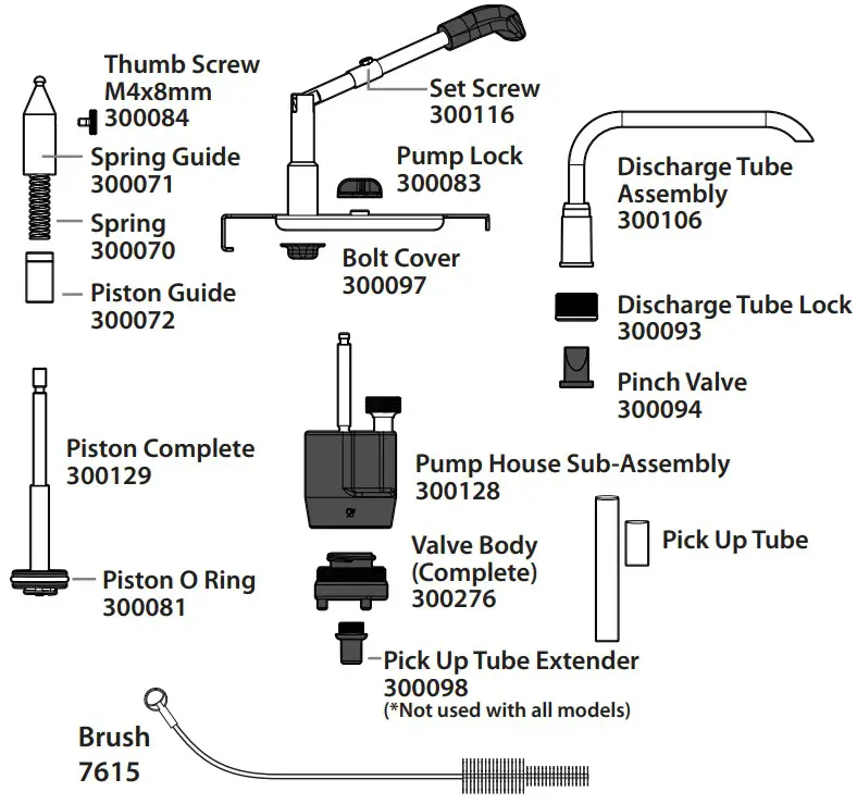 ASEPT 300136 Lever Action Pump - parts3