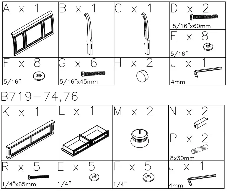 ASHLEY B719 77 Flynnter Queen Sleigh Bed - Product Overview 1