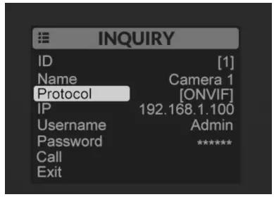 AVMATRIX PKC3000 PTZ Camera Joystick Controller - Screen