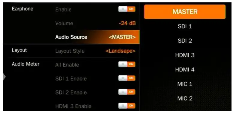 AVMATRIX PVS0403U Multi Format Video Mixer Switcher - Earphone