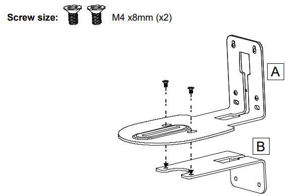 AVer COMCAM570 Dual 4K Audio Tracking Camera User Manual - Then, assemble the L-mount brackets