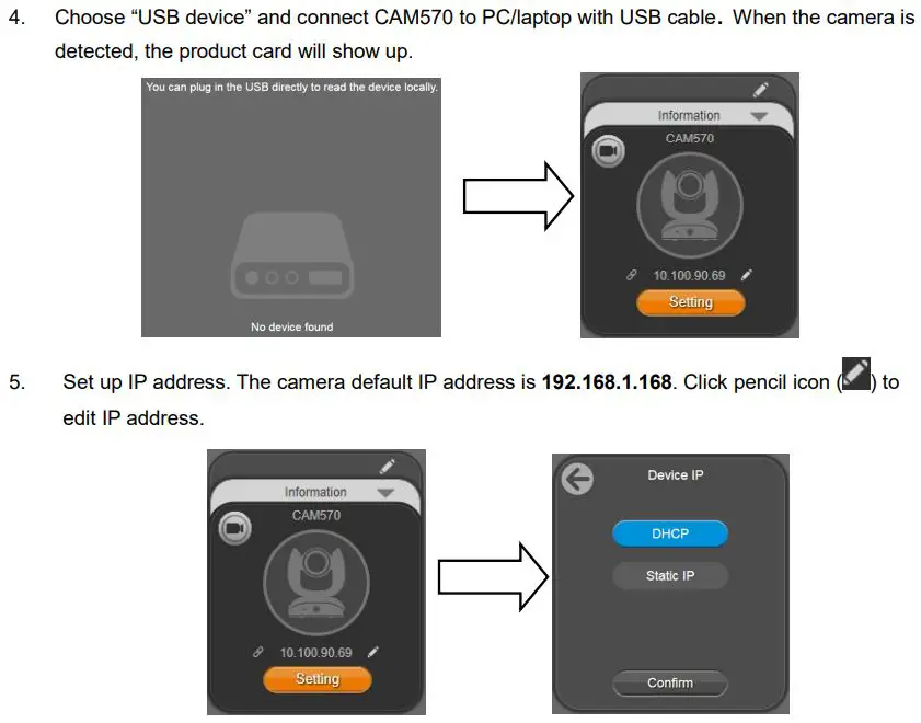 AVer COMCAM570 Dual 4K Audio Tracking Camera User Manual - Use PTZApp 2 with USB Devices