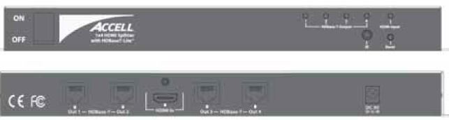 Accell K078C-004B 1x4 HDMI Mini Splitter-FIG-1