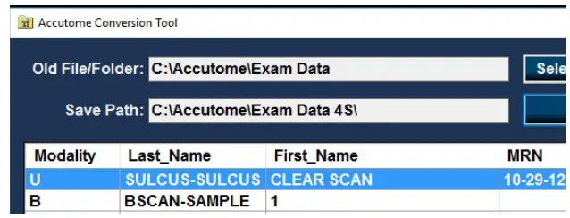 Accutome Connect Conversion - Step Two