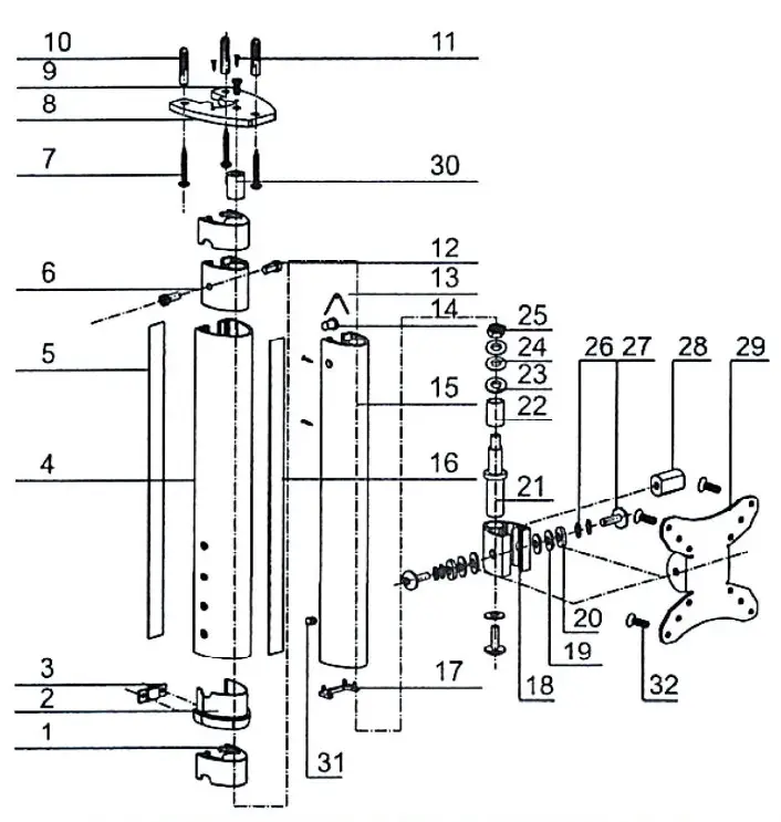Ace of Parts LCD-300B LCD TV Mount - Lcd