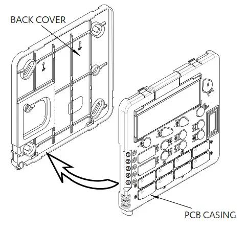 ActronAir LR7-1G Wall Controller - back cover