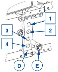 Adjusting rear and front wheel height