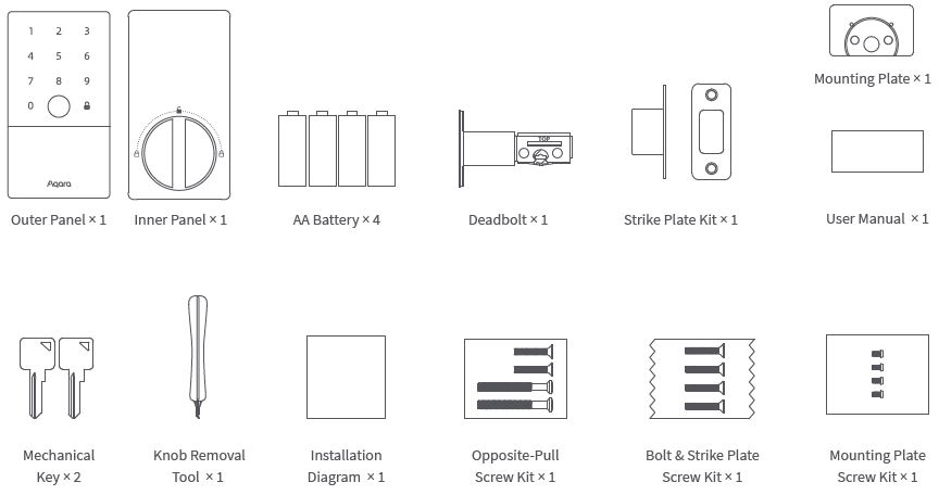 Aqara-U100-Smart-Door-Lock-fig-1