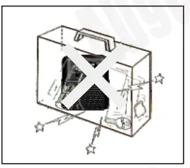 August MB330 Protibial Bluetooth Digital Radio Alarm Clock - impact damage